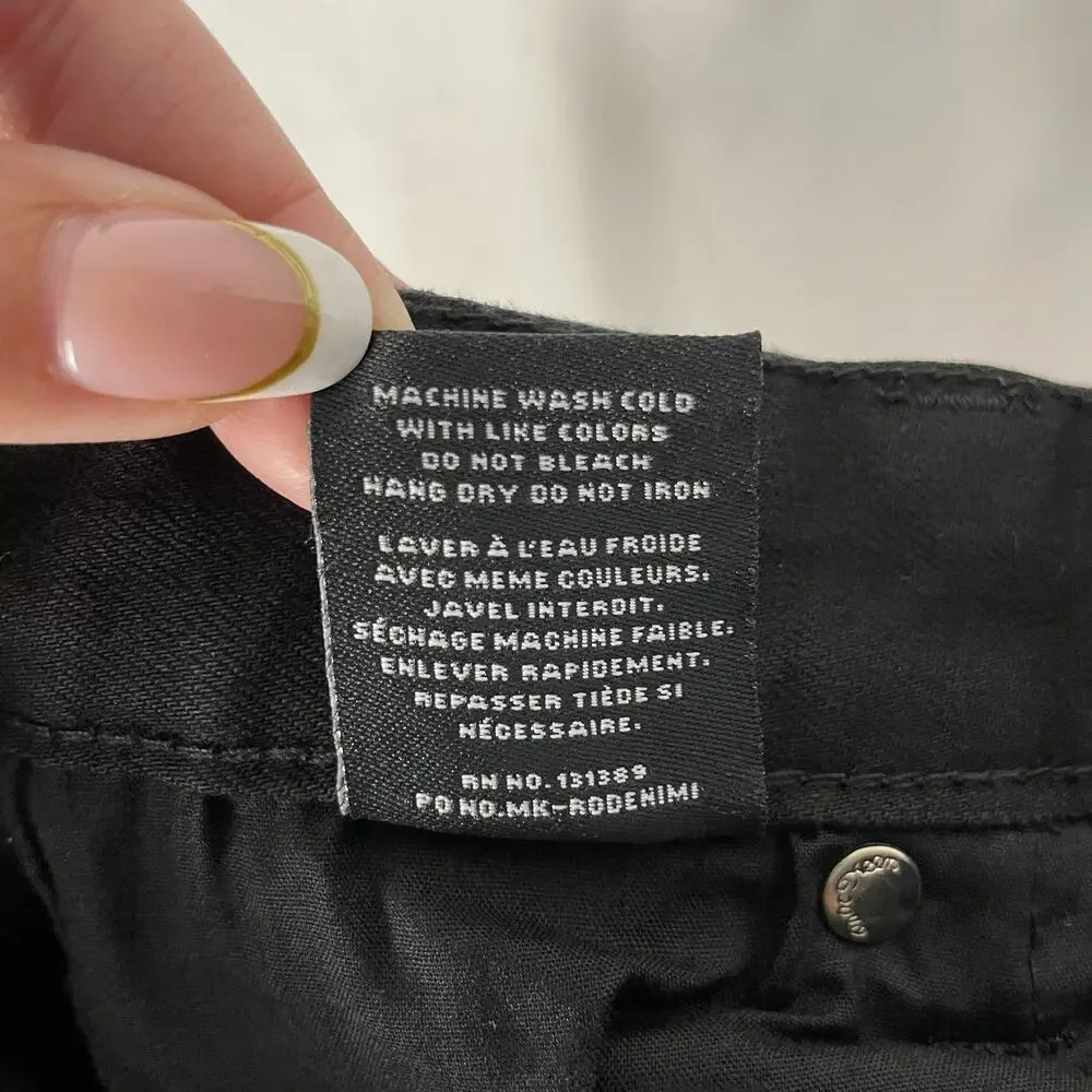 Mackeen Gothica Jeans Men's Skinny Slim Fit Black Flames 36x34